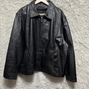 VTG Wilsons Leather M. Julian Men's Jacket 1X Black Zip Thinsulate Lined Coat